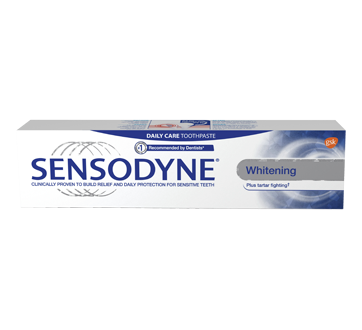 Image of product Sensodyne - Whitening plus Tartar Fighting Daily Sensitivity Toothpaste, Mint, 100 ml