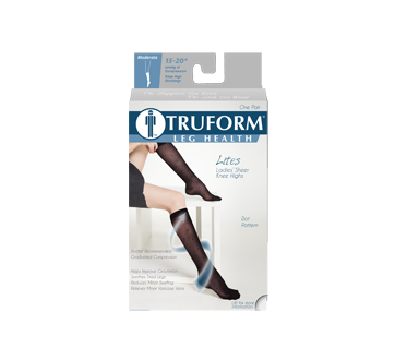 Compression Hosiery 15-20 mmhg, Black Medium – Truform : Support