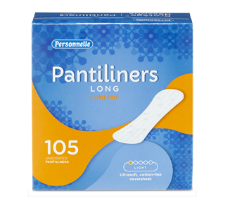 Pantiliners Contour, 105 units, Long