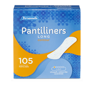 Pantiliners Contour, Long, 105 units