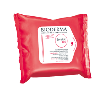 Image of product Bioderma - Sensibio H2O  Wipes, 25 units