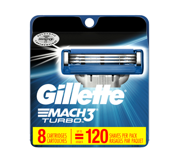Image of product Gillette - Mach3 Turbo Men's Razor Blades, 8 units