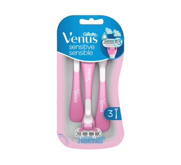 Venus Sensitive Women's Disposable Razor, 3 units