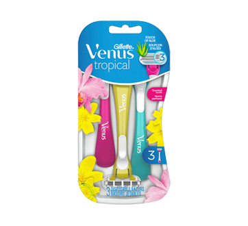 Venus Tropical Disposable Razors, 3 units