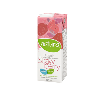 Organic Soy Milk, 946 ml, Strawberry