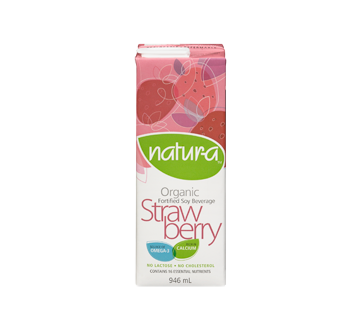 Image 3 of product Natur-A - Organic Soy Milk, 946 ml, Strawberry