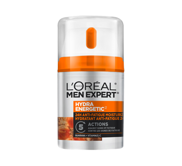 Image of product L'Oréal Paris - Men Expert Hydra Energetic 24H Anti-Fatigue Moisturizer, 50 ml, Guarana + Vitamin C