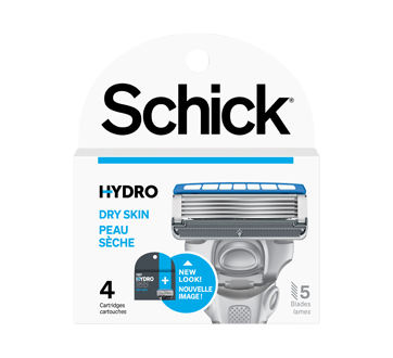Hydro Dry Skin Men's Razor Blade Refills, 4 units
