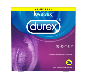 Image 1 of product Durex - Durex Condoms, Super Thin Lubricated, 36 units