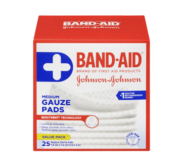 Image of product Johnson's - Gauze Pads, 25 units, Medium