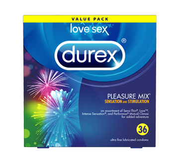 Image 1 of product Durex - Durex Condoms Pleasure Mix Value Pack, 36 units