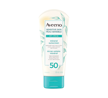 Mineral Sunscreen SPF 50, Sensitive Skin, 88 ml