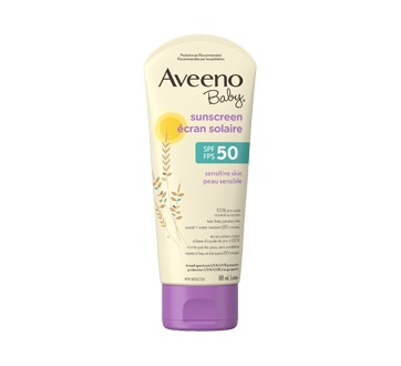 Image 8 of product Aveeno Baby - SPF 50 Sunscreen, Sensitive Skin, 88 ml