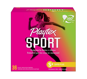Sport Plastic Tampons, 36 units, Unscented Super Plus