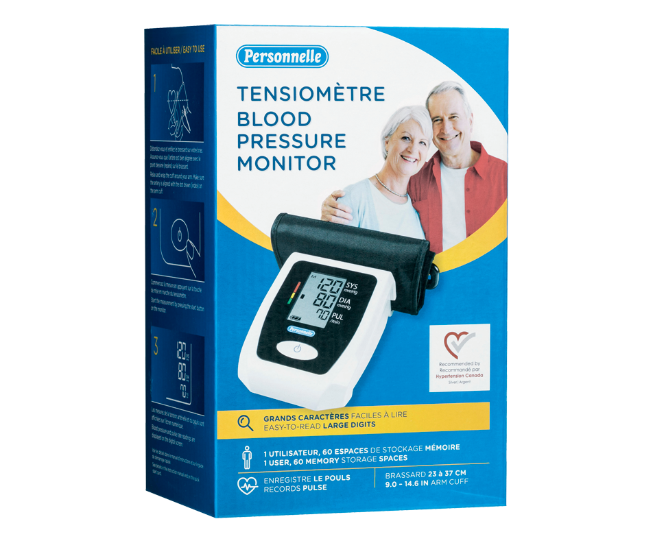 Blood Pressure Monitor, 1 unit Personnelle Diagnostic Device Jean