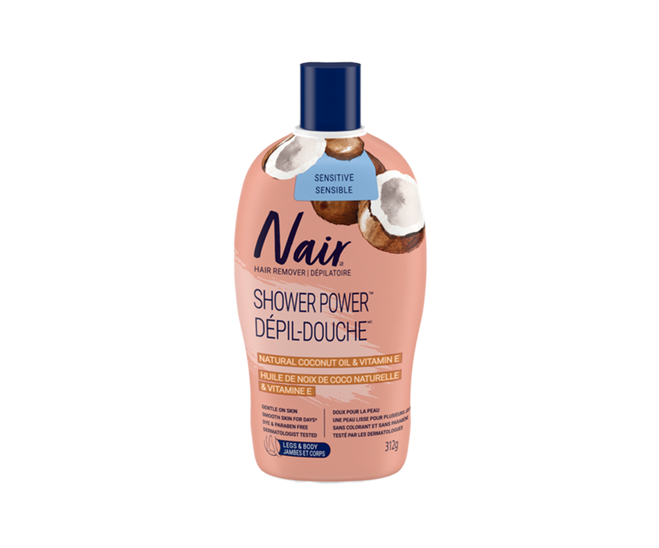 Hair Remover Shower Power Sensitive Formula, 312 g Nair Depilatory