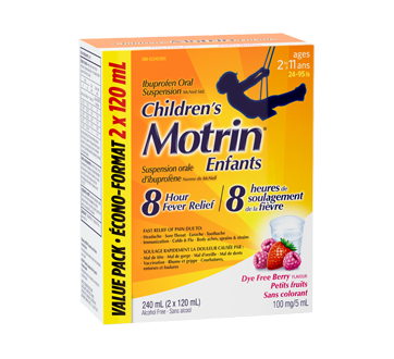 Image of product Motrin - Children's Oral Suspension, 2 x 120 ml, Berry