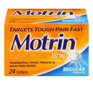 Image 1 of product Motrin - 200 mg Tablets, Regular Strength, 24 units