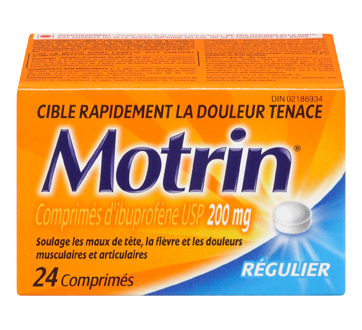 Image 2 of product Motrin - 200 mg Tablets, Regular Strength, 24 units