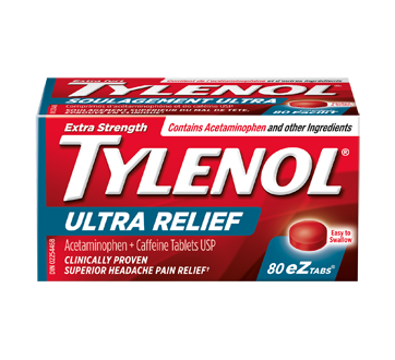 Image of product Tylenol - Tylenol Ultra Relief Tough on Headaches, 80 units