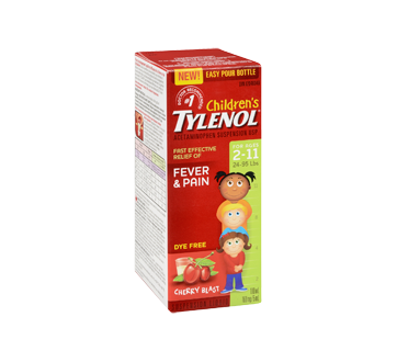 Image 2 of product Tylenol - Tylenol Children's Acetaminophen Suspension Liquid, 100 ml, Cherry