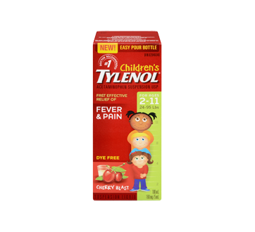 Image 3 of product Tylenol - Tylenol Children's Acetaminophen Suspension Liquid, 100 ml, Cherry