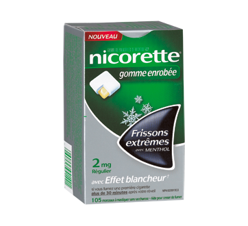 Image of product Nicorette - Nicorette Gum, 105 units, 2 mg, Extreme Chill