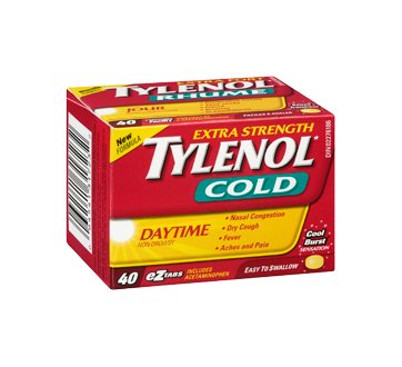Image 2 of product Tylenol - Tylenol Cold Extra Strength Daytime Formula, 40 units