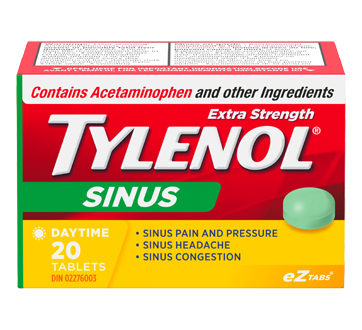 Image 1 of product Tylenol - Tylenol Sinus Extra Strength Daytime Formula, 20 units
