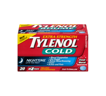 Image 3 of product Tylenol - Tylenol Cold Extra Strength Nighttime Formula, 20 units