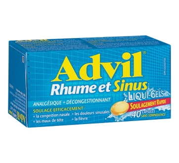 Image of product Advil - Advil Cold & Sinus Liqui-Gels, 40 units