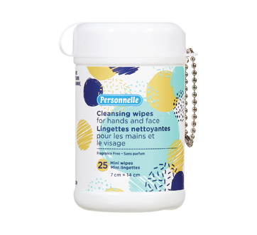 Cleansing Wipes for Hands and Face, 25 units