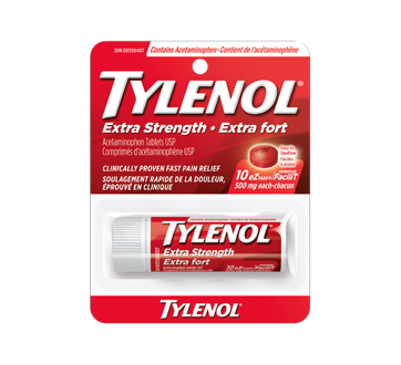 Image of product Tylenol - Extra Strength 500 mg EzTabs, 10 units