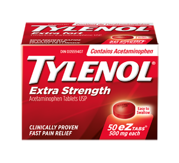 Image 1 of product Tylenol - Tylenol Extra Strength 500 mg, 50 units