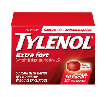 Image 2 of product Tylenol - Tylenol Extra Strength 500 mg, 50 units