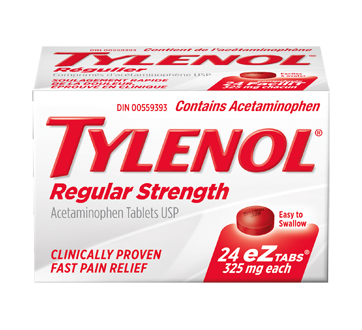 Image 1 of product Tylenol - Tylenol Regular Strength 325 mg EzTabs, 24 units