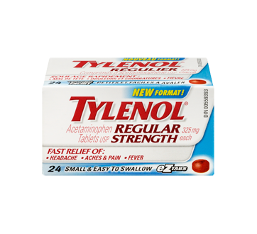 Image 3 of product Tylenol - Tylenol Regular Strength 325 mg EzTabs, 24 units