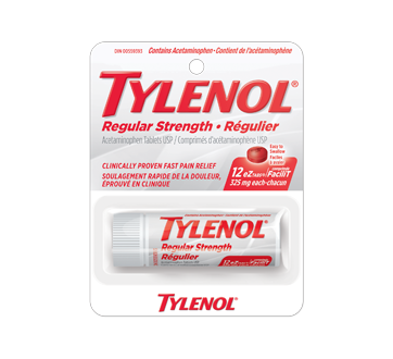 Image of product Tylenol - Regular Strength 325 mg EzTabs, 12 units