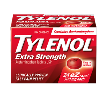 Image of product Tylenol - Tylenol Extra Strength 500 mg, 24 units