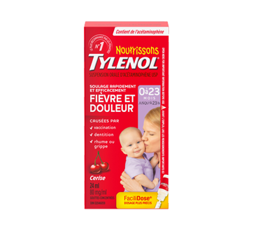 Image 2 of product Tylenol - Tylenol Infants' Acetaminophen Suspension Concentrated Drops, 24 ml, Cherry