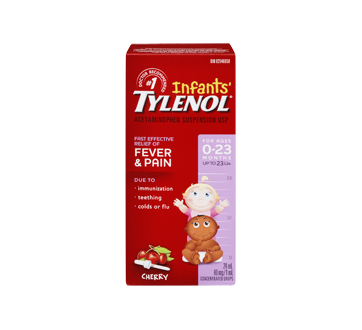 Image 3 of product Tylenol - Tylenol Infants' Acetaminophen Suspension Concentrated Drops, 24 ml, Cherry