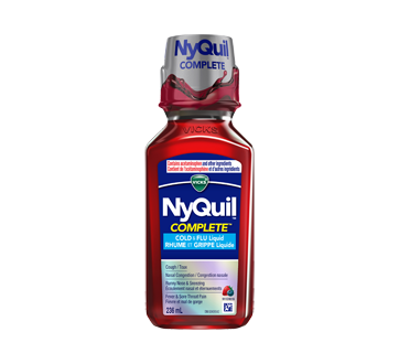 Image of product Vicks - NyQuil Complete Cold & Flu Liquid, 236 ml, Berry Flavour