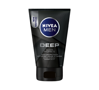 Deep Face & Beard Wash With Active Charcoal, 100 ml