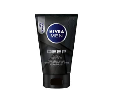 Deep Face & Beard Wash With Active Charcoal, 100 ml