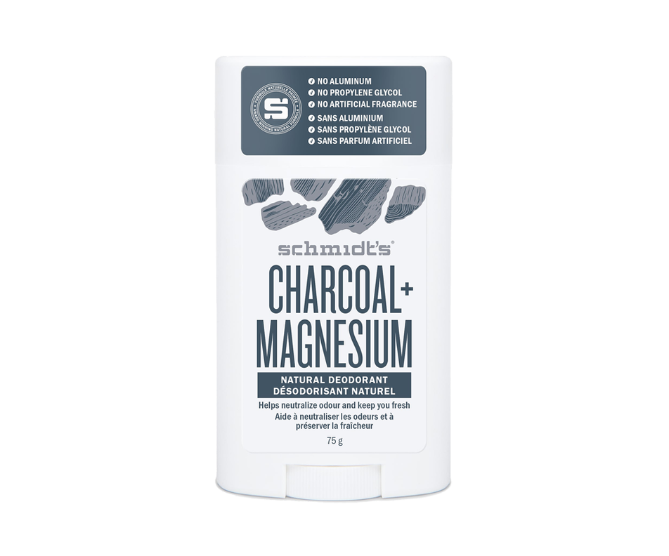 Charcoal + Magnesium Natural Deodorant, 75 g Schmidt's Deodorant