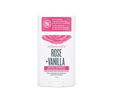 Image of product Schmidt's - Rose + Vanilla Natural Deodorant, 75 g