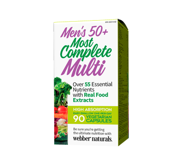 Image of product Webber - Men's 50+ Most Complete Multi Capsules, 90 units