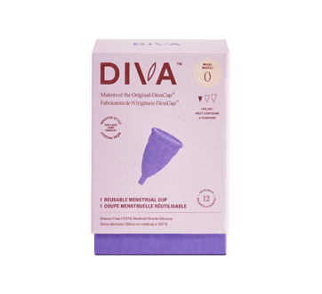 Image of product Diva International Inc. - DivaCup Menstrual Cup, 1 unit, Model 0