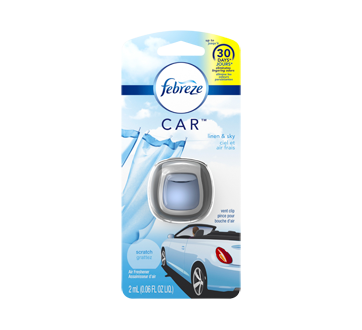 Car Vent Clips - Air Freshener, 2 ml, Linen & Sky