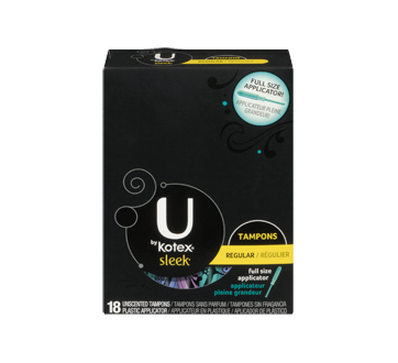 Kotex U Sleek Tampon Regular 18 Units U By Kotex Tampon Jean